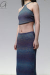 SWAYING/KNIT gradient straight dress SW23SS3B05 gradient purple PS62